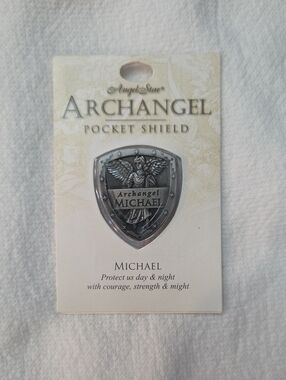 Archangel Michael/Inspirational Shield Pendant
